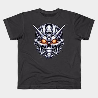 Biomech Skull S01 D01 Kids T-Shirt